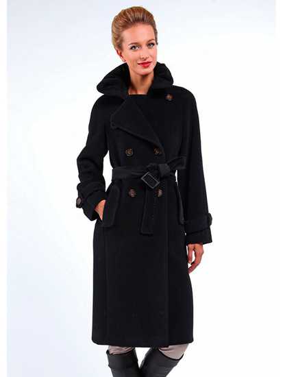 Модное женское двубортное пальто